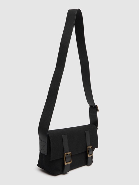 Folded satchel bag