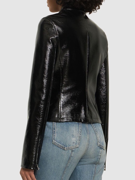 City vinyl jacket w/ zip