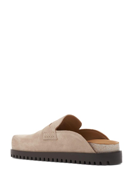 Suede mules