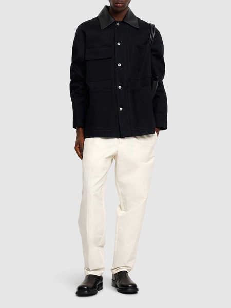 Boxy fit cotton denim jacket