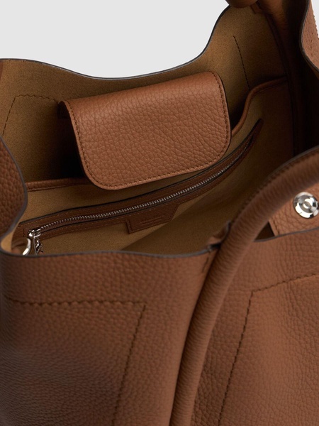 Large Marin drummed leather bag