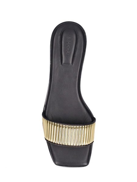 Carter metallic slide sandals