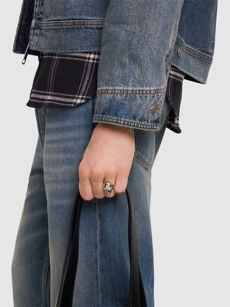 Skull brass ring