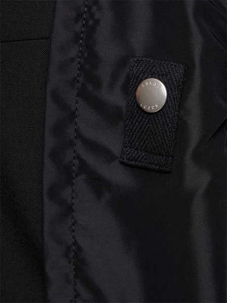 Wool blend twill jacket