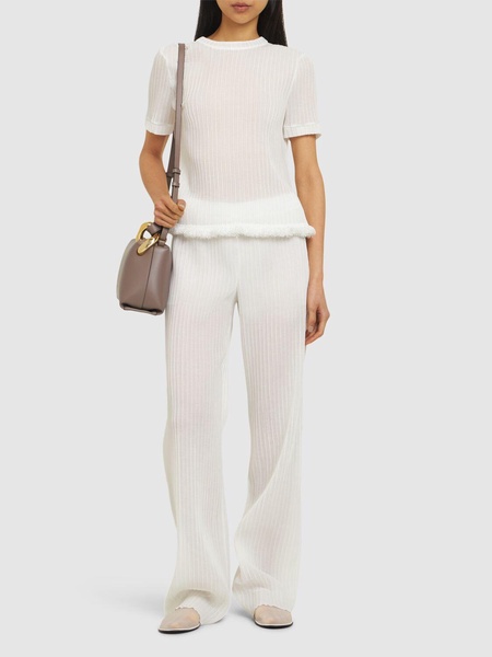 High waist flared pants