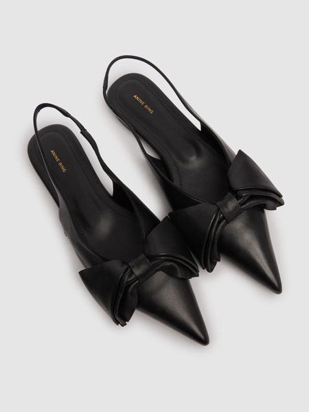 10mm Nina leather slingback flats
