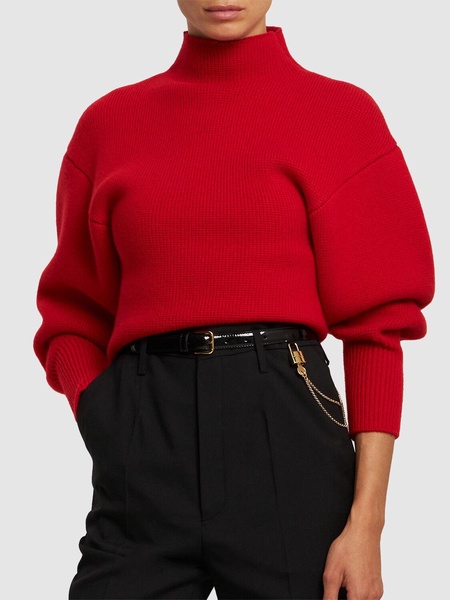 Patent leather belt
