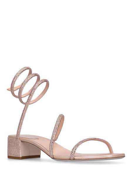 35mm Embellished satin sandals