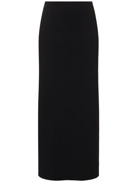 Alce stretch viscose crepe long skirt