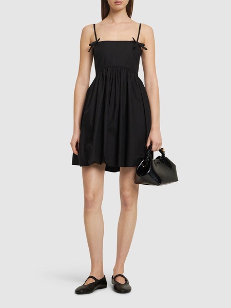 Cotton poplin mini dress
