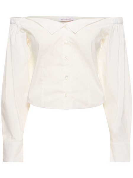 Hailey cotton blend crop top