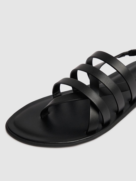 10mm Line leather sandals