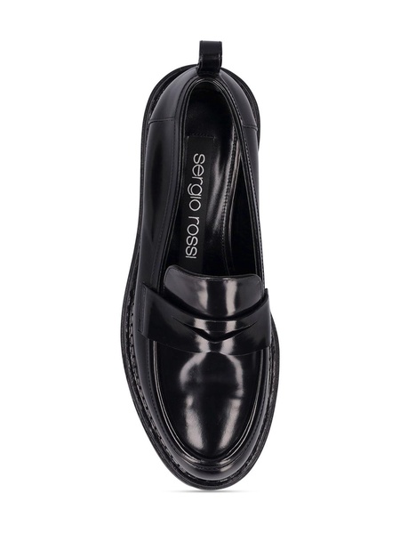 30mm Sr Joan brushed leather loafers
