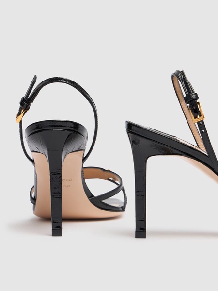 85mm Strappy leather sandals