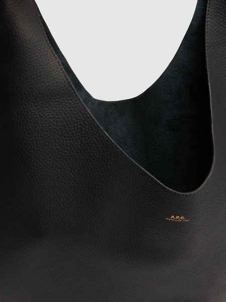 Le Neige grain leather tote bag