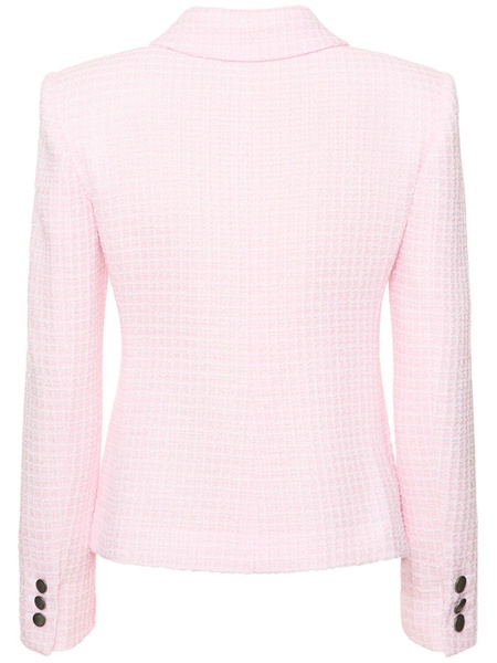 Sequined tweed single breasted jacket