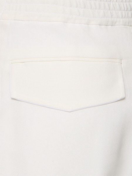 Straight viscose blend pants