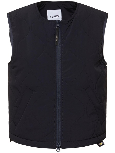 Quilted nylon vest