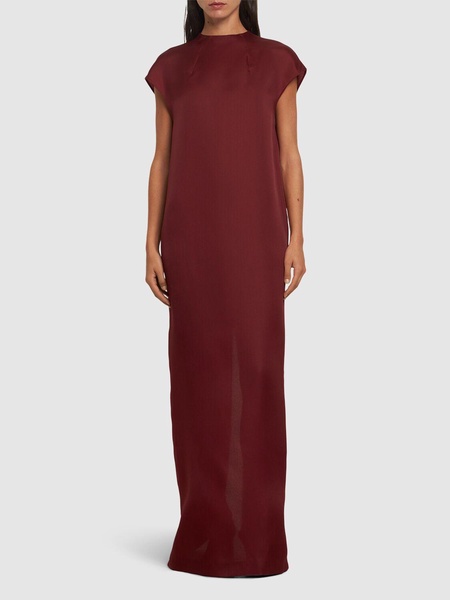 Lohan silk satin long dress