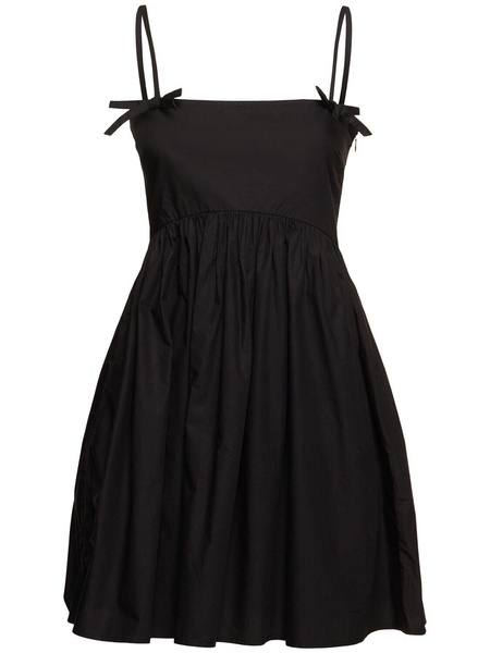 Cotton poplin mini dress