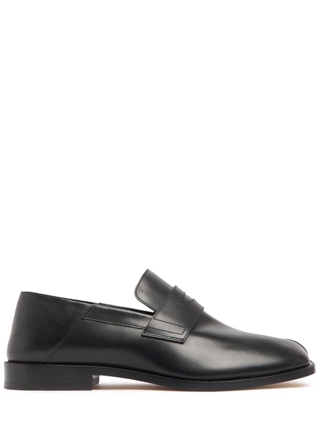 Leather Tabi loafers