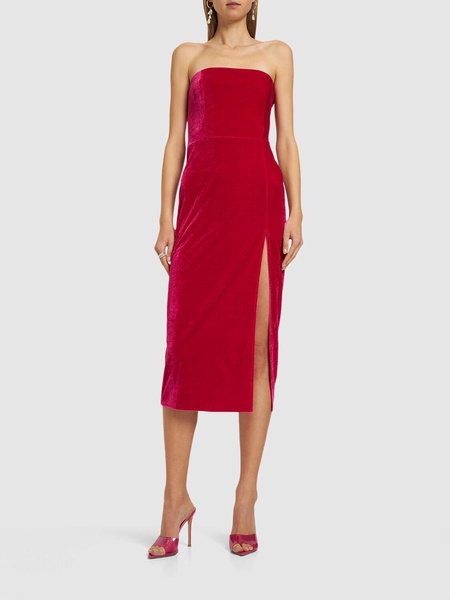 Camden velvet midi dress