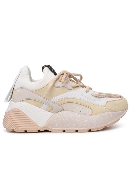 Stella Mccartney Beige Polyurethane Blend Eclypse Sneakers Women