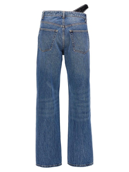 Alexander Wang 'Dip Side Lace Undie' Jeans