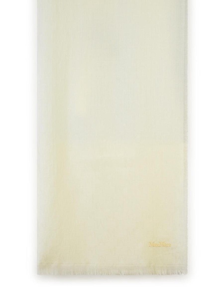 Max Mara 'Magico' White Wool Scarf Women