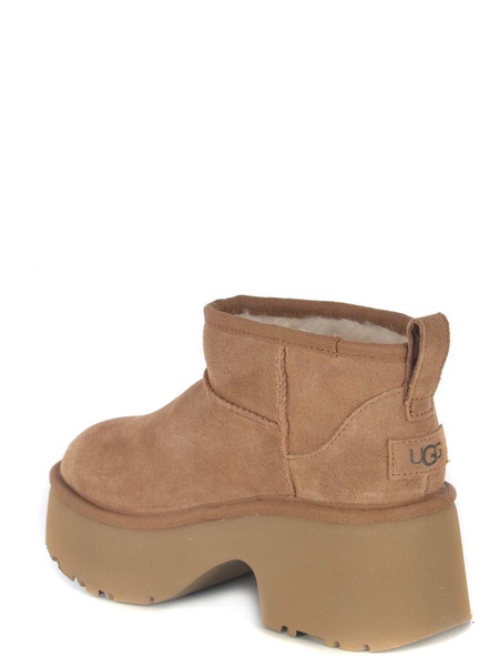 Boots Ugg "classic Ultra Mini New Heights" Made Of Suede Leather