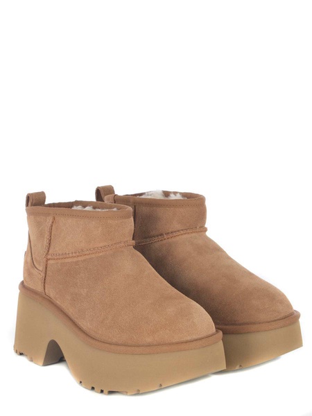 Boots Ugg "classic Ultra Mini New Heights" Made Of Suede Leather