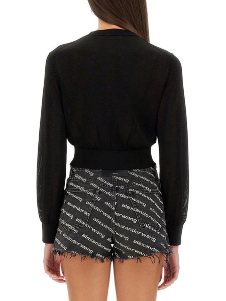 T By Alexander Wang Cropped Cardigan