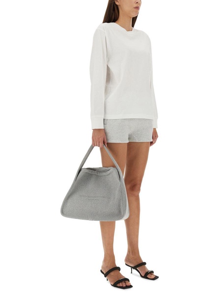 T By Alexander Wang Embossed Logo T-Shirt