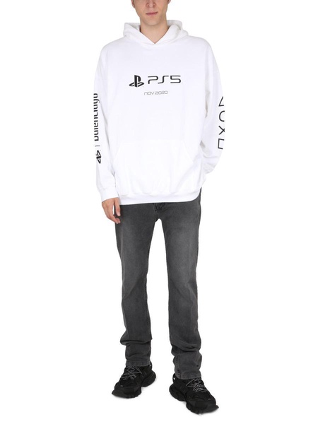 Balenciaga Jeans Con Patch Logo