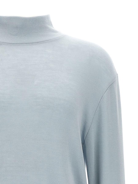 Seamless Turtle Sweater, Cardigans Light Blue