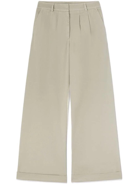 Palm Angels Beige Cotton Trousers