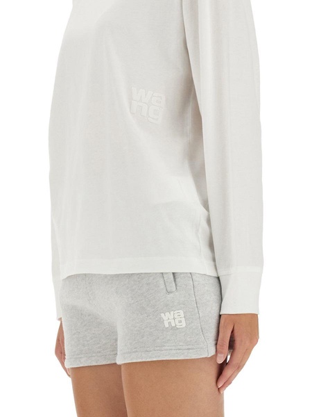 T By Alexander Wang Embossed Logo T-Shirt