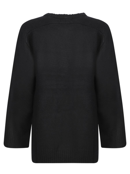 Black Wool And Cashmere Sweater