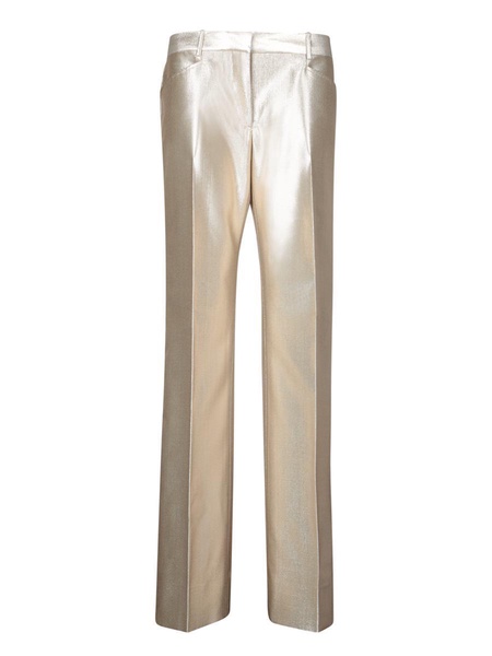 Gold Low Waist Lurex Pants