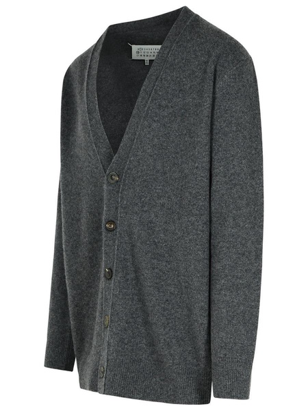 Maison Margiela Grey Wool Cardigan Men