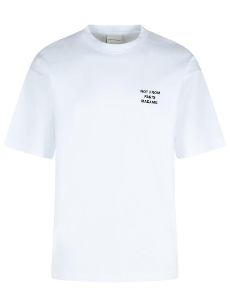 Drôle De Monsieur White Cotton T-Shirt