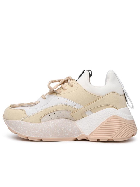 Stella Mccartney Beige Polyurethane Blend Eclypse Sneakers Women