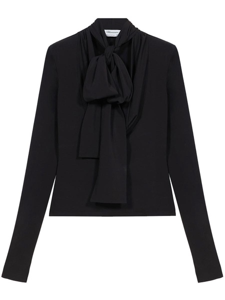Blumarine Jersey Crepe Blouse Clothing