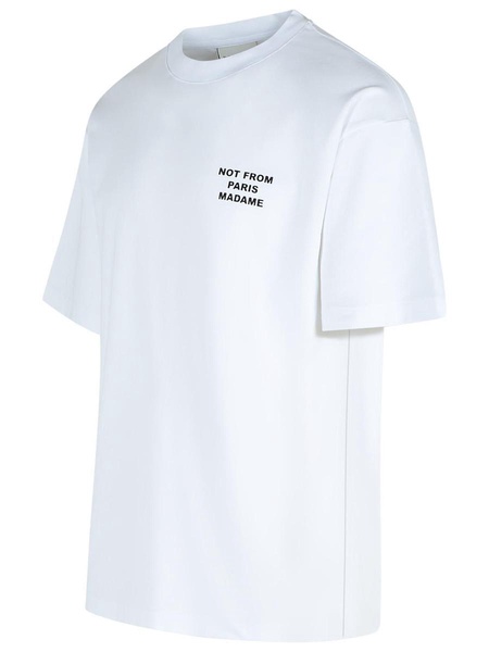 Drôle De Monsieur White Cotton T-Shirt