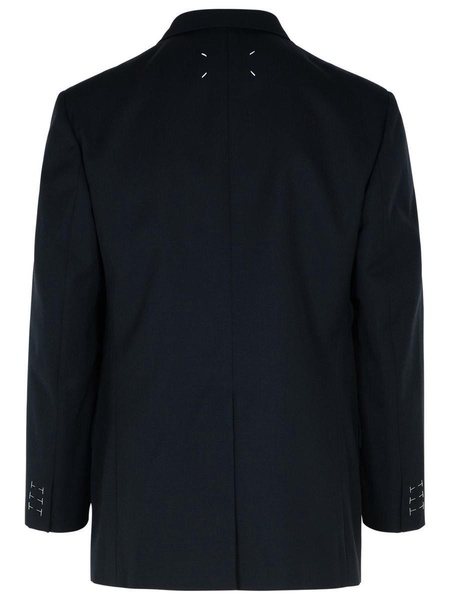 Maison Margiela Navy Virgin Wool Blazer Men