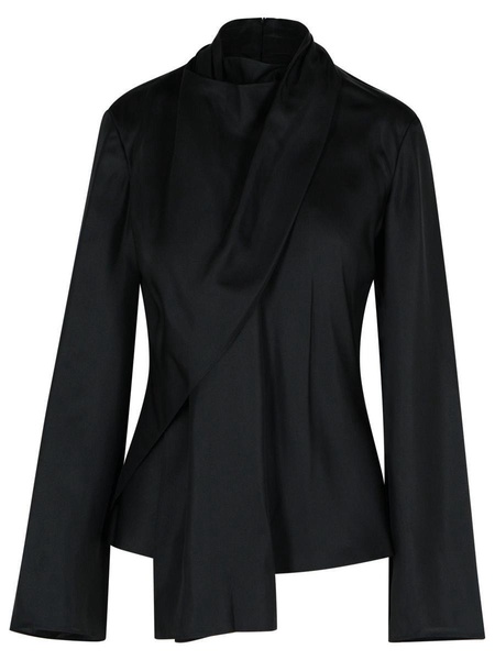Róhe 'Foulard' Black Silk Shirt