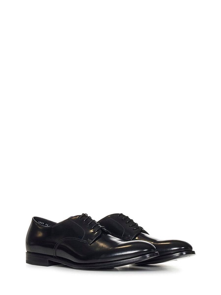 Doucal's Patent Leather Derby Shoes