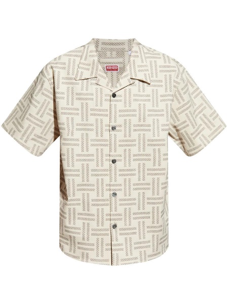 Kenzo  Weave Hawaiian Short Sleeve Shirt Clothing