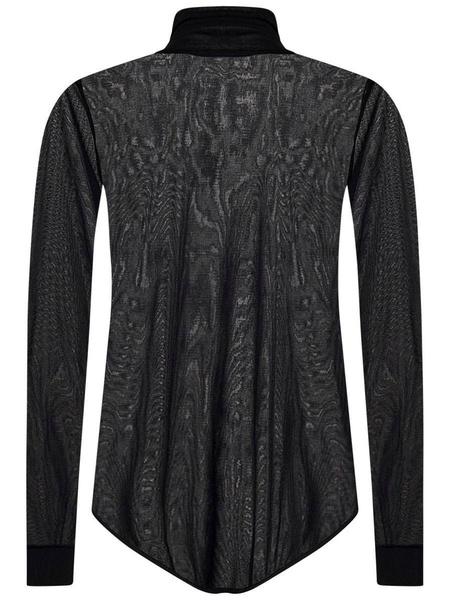 Maison Margiela Black Viscose Bodysuit