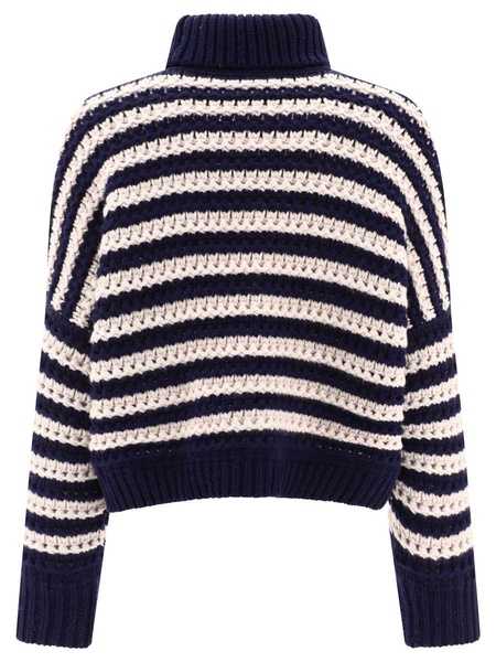 Striped Sweater In Wool And Cashmere